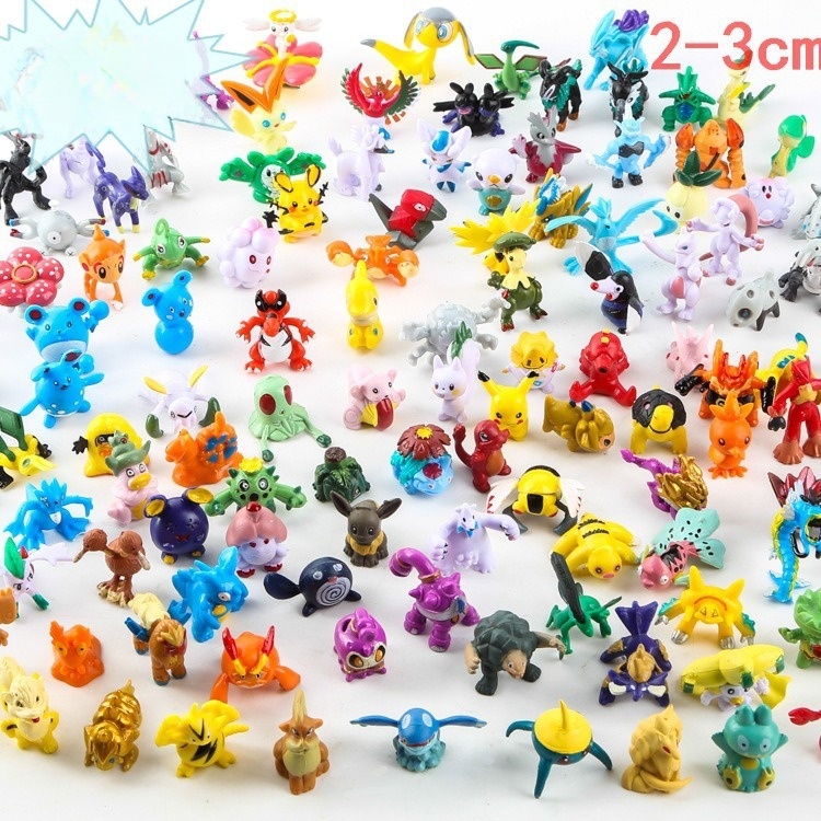Mô Hình Pokemon, Pikachu, Bộ Sản Phẩm Bao Gồm 144 Nhân Vật Chibi Khác Nhau