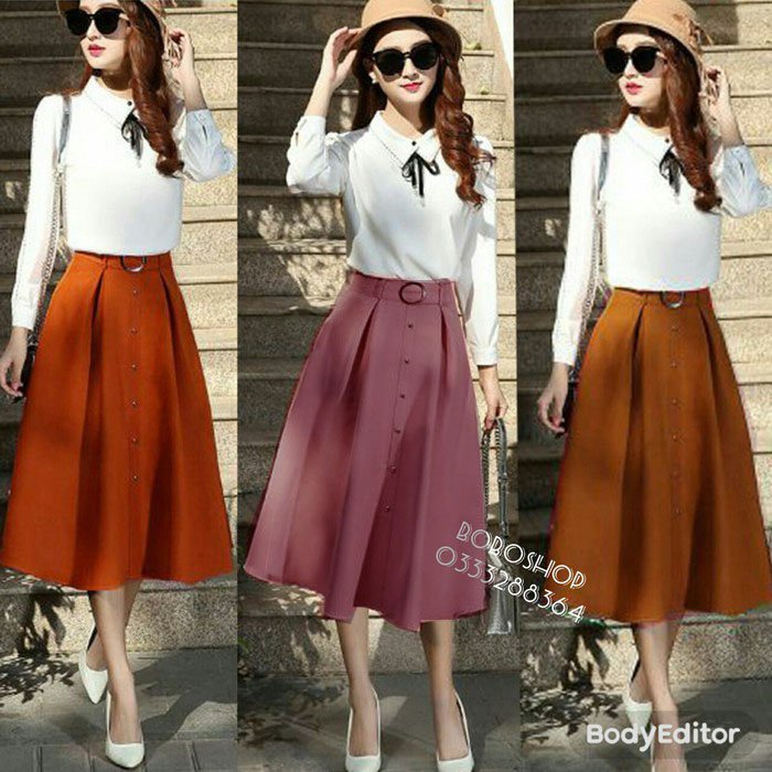 Chân váy xếp ly hottrend