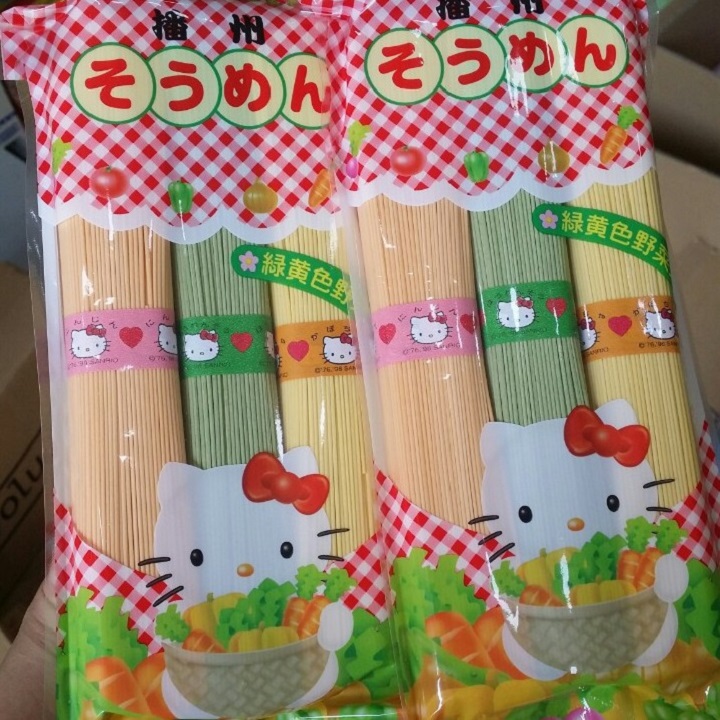 Mì Somen rau củ Hello Kitty cho bé của Nhật