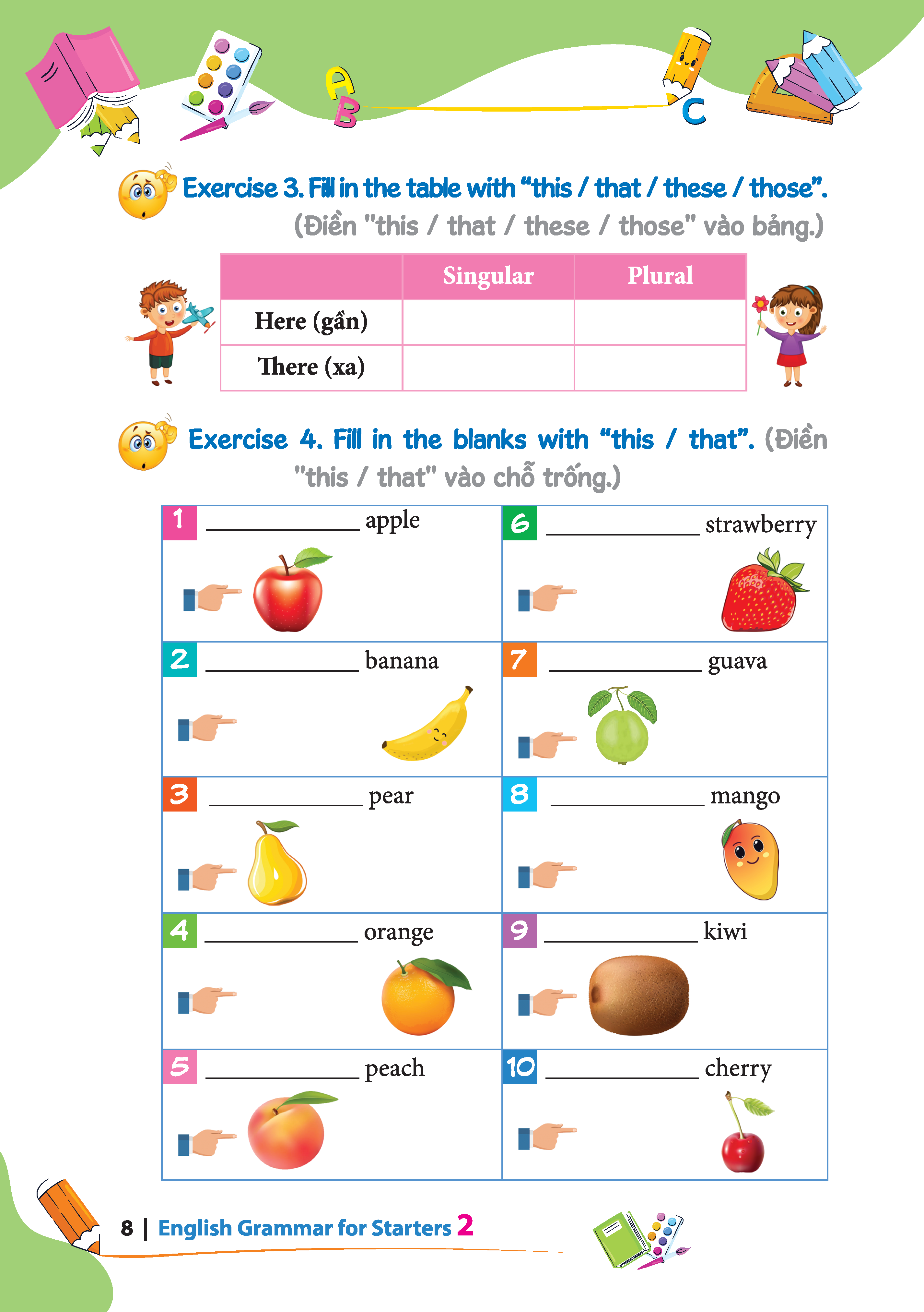 Sách - English grammar for starters 2 (có đáp án)