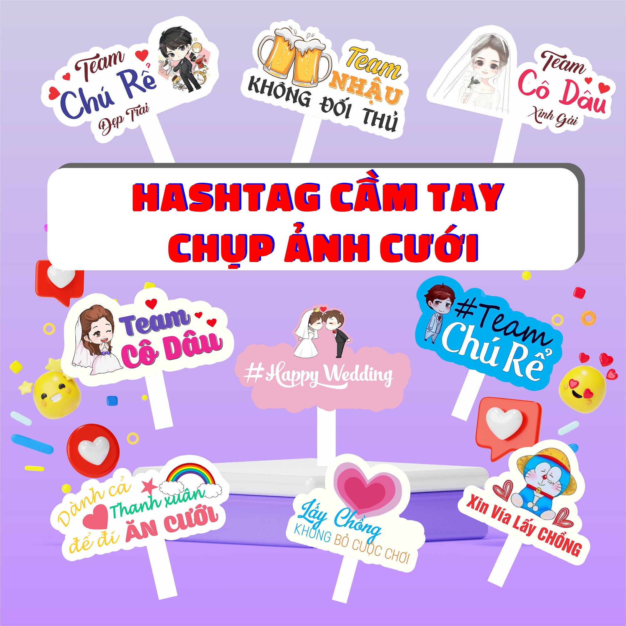 HASHTAG 02 HASHTAG CẦM TAY CHỤP ẢNH CƯỚI