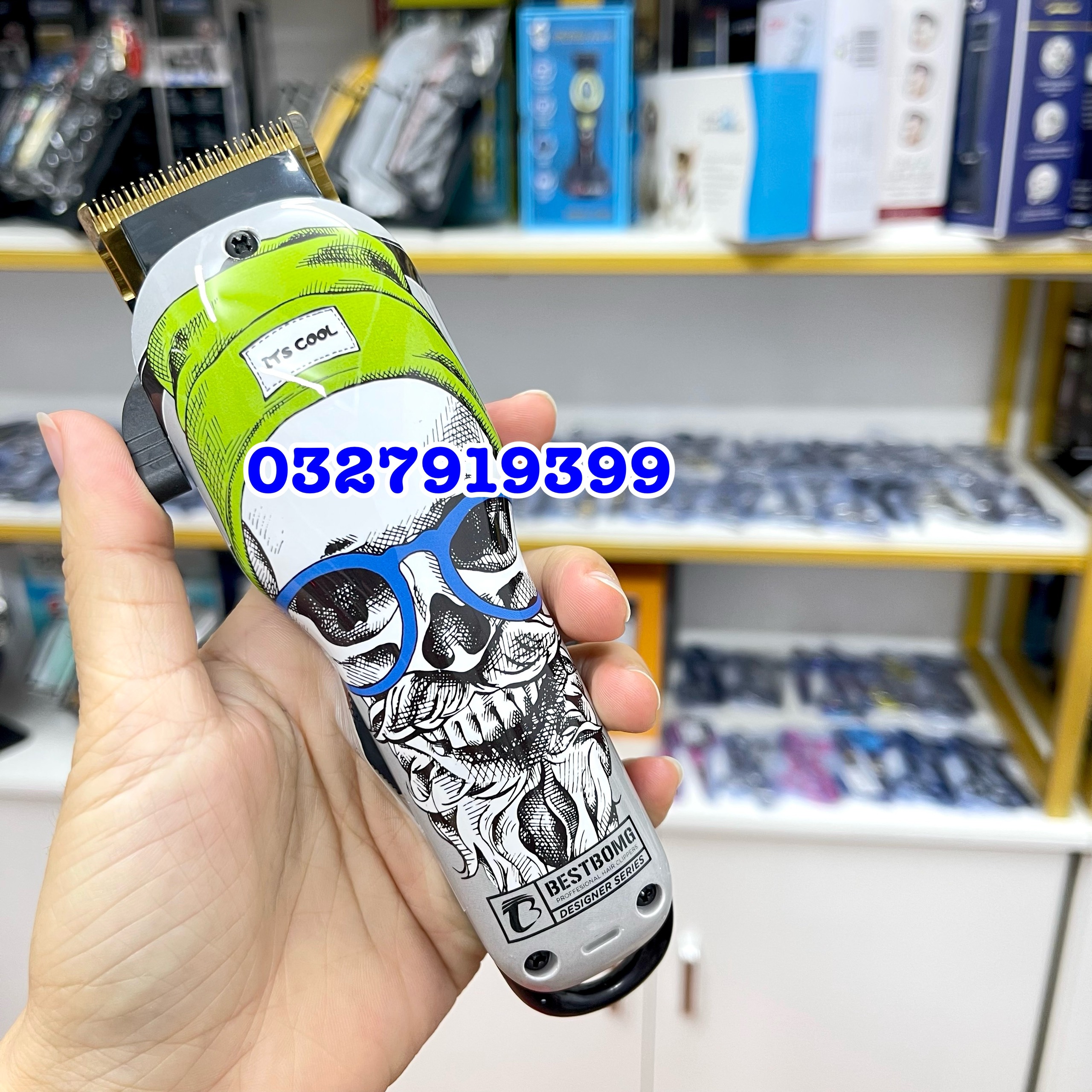 Tông đơ cắt tóc BESTBOMG cao cấp - tăng tốc bộ 8 cữ
