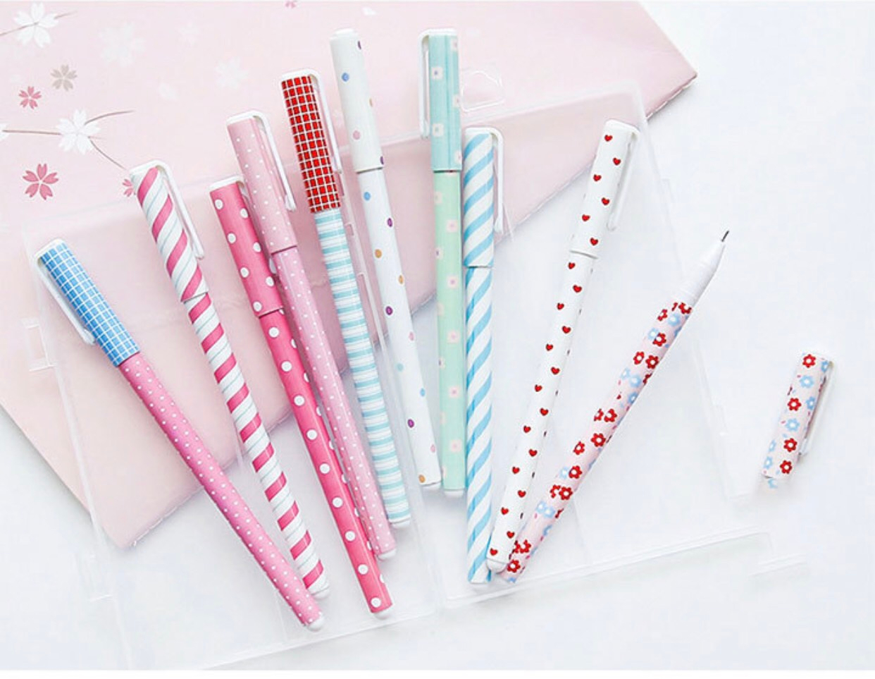 [HCM]Set bút nước họa tiết dễ thương (mực màu đen)