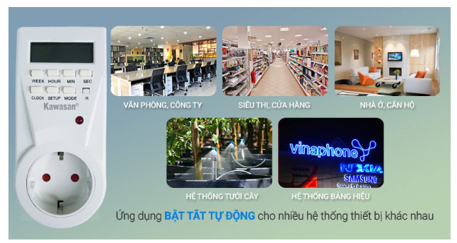 Ổ cắm hẹn giờ điện tử KW-TGE2E