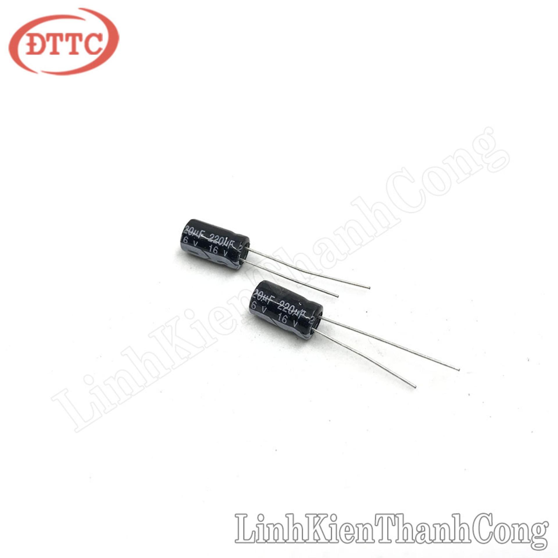 Bộ 5 Chiếc Tụ Hóa 220uF 16V (6x11mm)