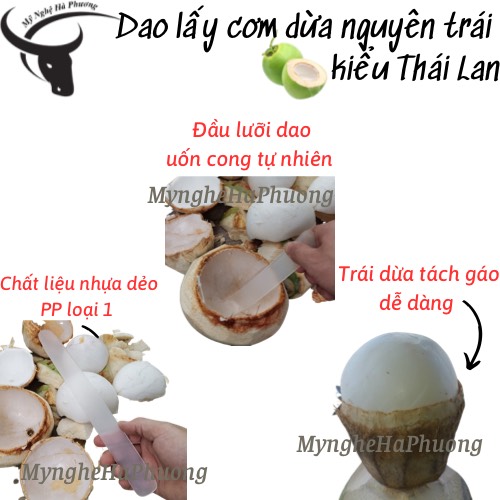 [Loại 1] Dao lấy cơm dừa nguyên trái kiểu Thái Lan