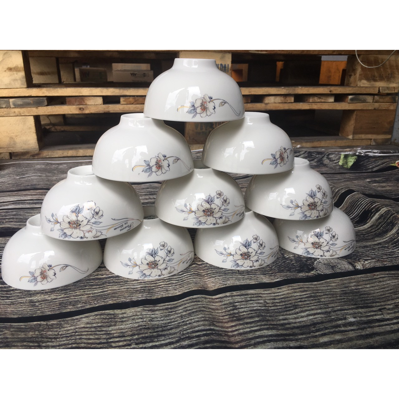 BỘ10 CHÉN SỨ OPAL GỐM SỨ BÁT TRÀNG CAO CẤP [ TẶNG 10 ĐÔI ĐŨA KHI MUA BỘ 10 CHÉN SỨ CAO CẤP ]