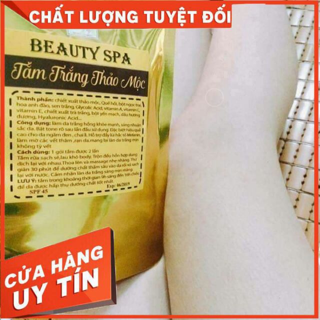 Tắm trắng thảo mộc beauty spa cao cấp , bật tone lần đầu , trắng sáng mịn màng da