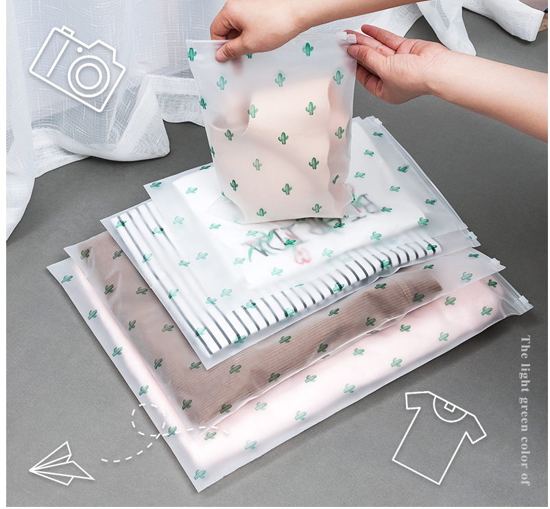 Combo 5 túi zip hình xương rồng đựng quần áo