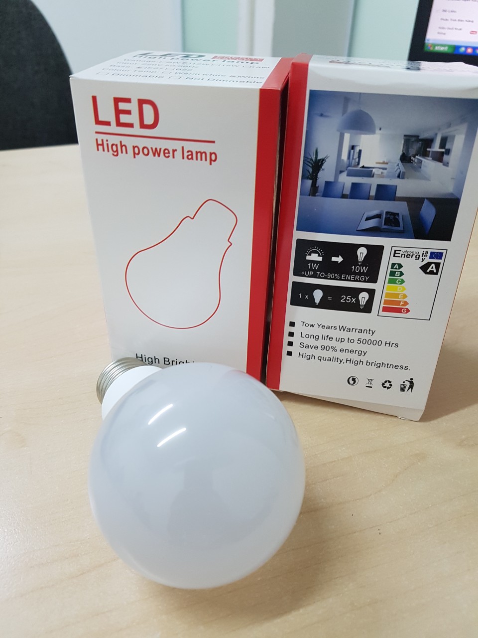 [HCM]Bộ 2 bóng đèn LED 12V 5W vỏ nhựa