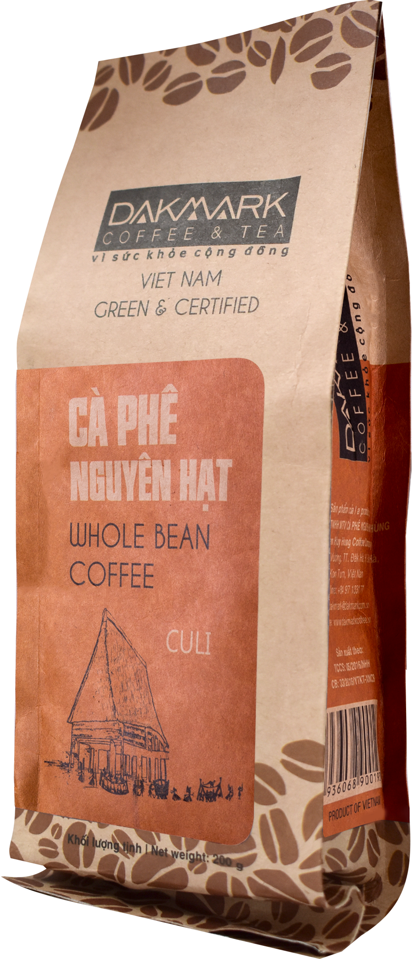 Cà phê Culi nguyên hạt DakMark (500g)