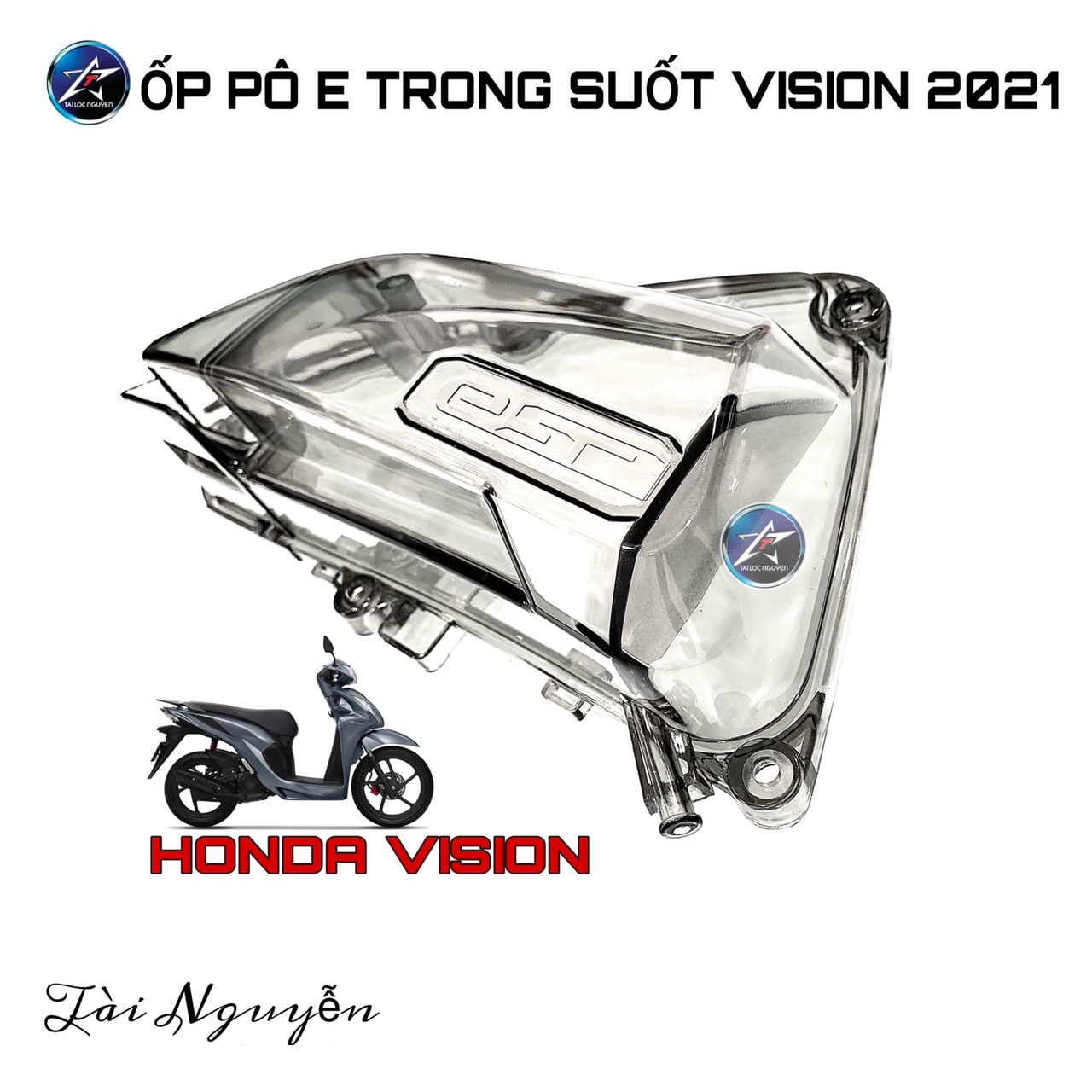 ỐP PÔ E TRONG SUỐT CHO HONDA VISION 2021