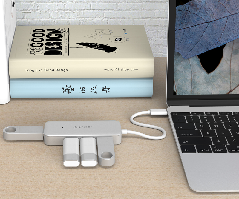 [HCM]Hub 4 Cổng Usb 3.0 Orico Type C cho Mac