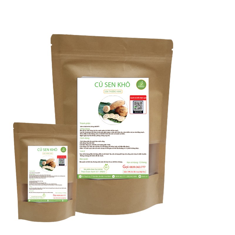 Củ sen khô [1KG] Loại thượng hạng