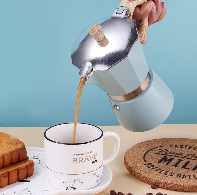 Ấm pha coffee cà phê moka AHAHOME espresso kiểu ý tại nhà