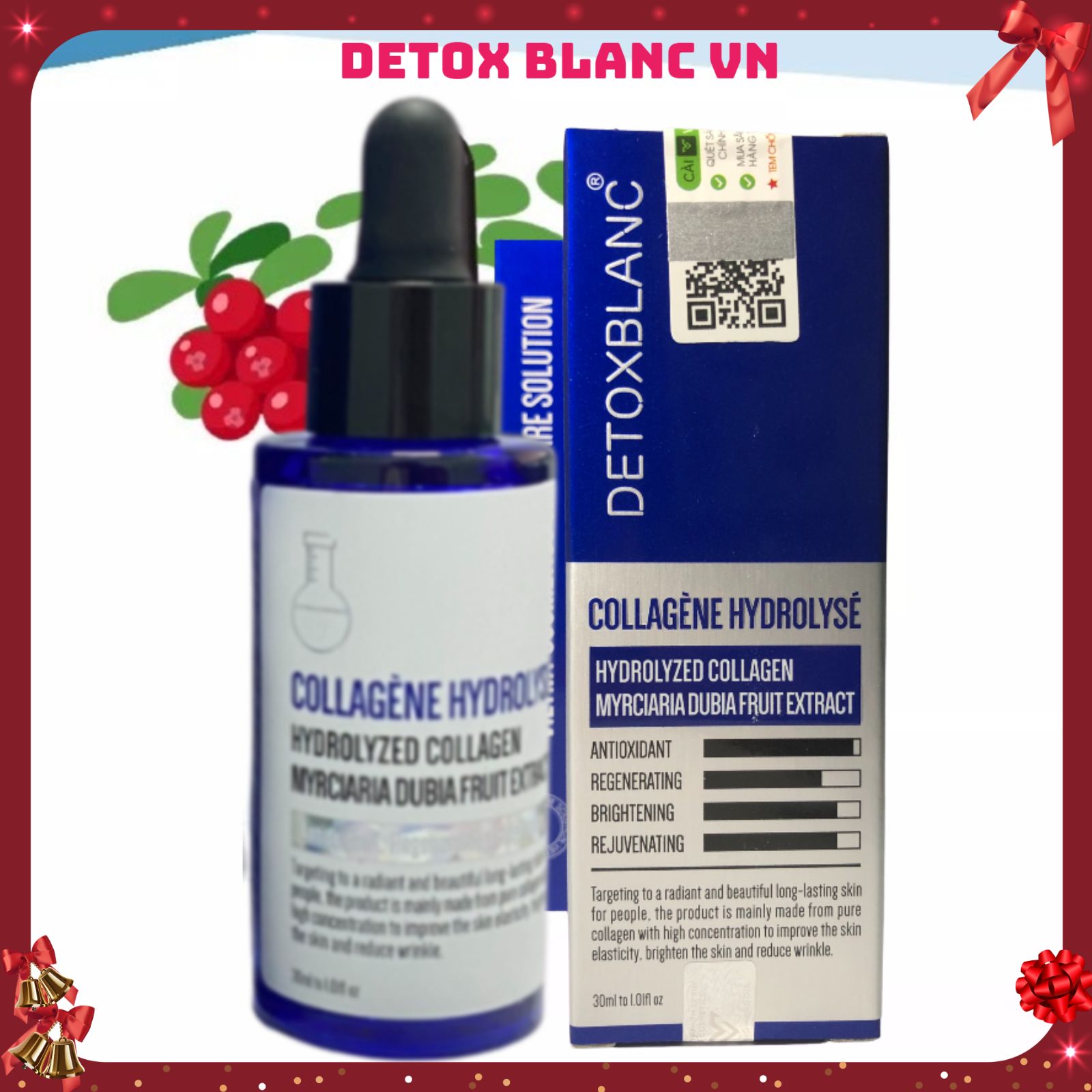 Bộ xóa mụn bọc mụn trứng cá Detox Blanc