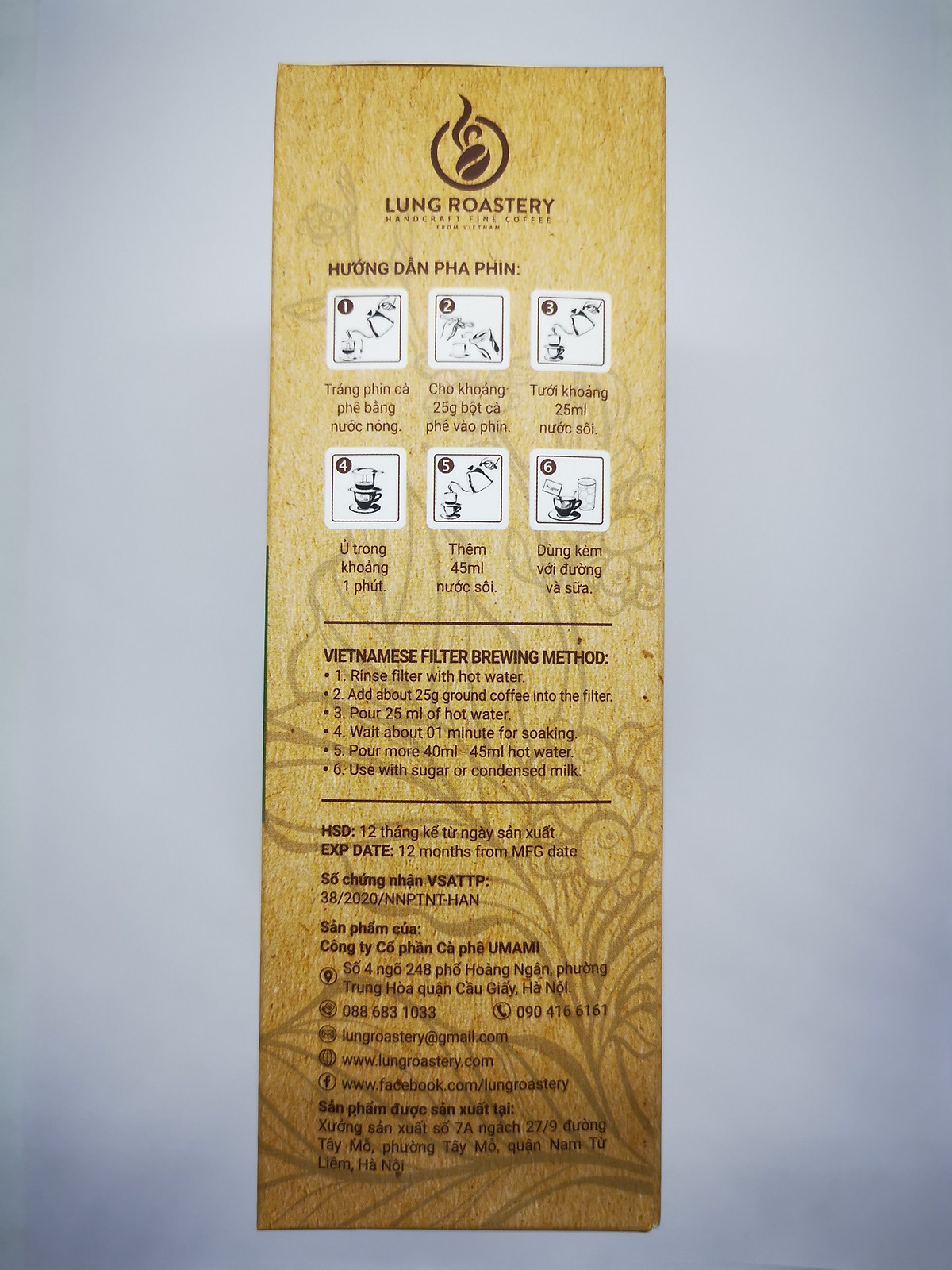 Hà Nội Phin Bột vị thơm nhẹ 250g