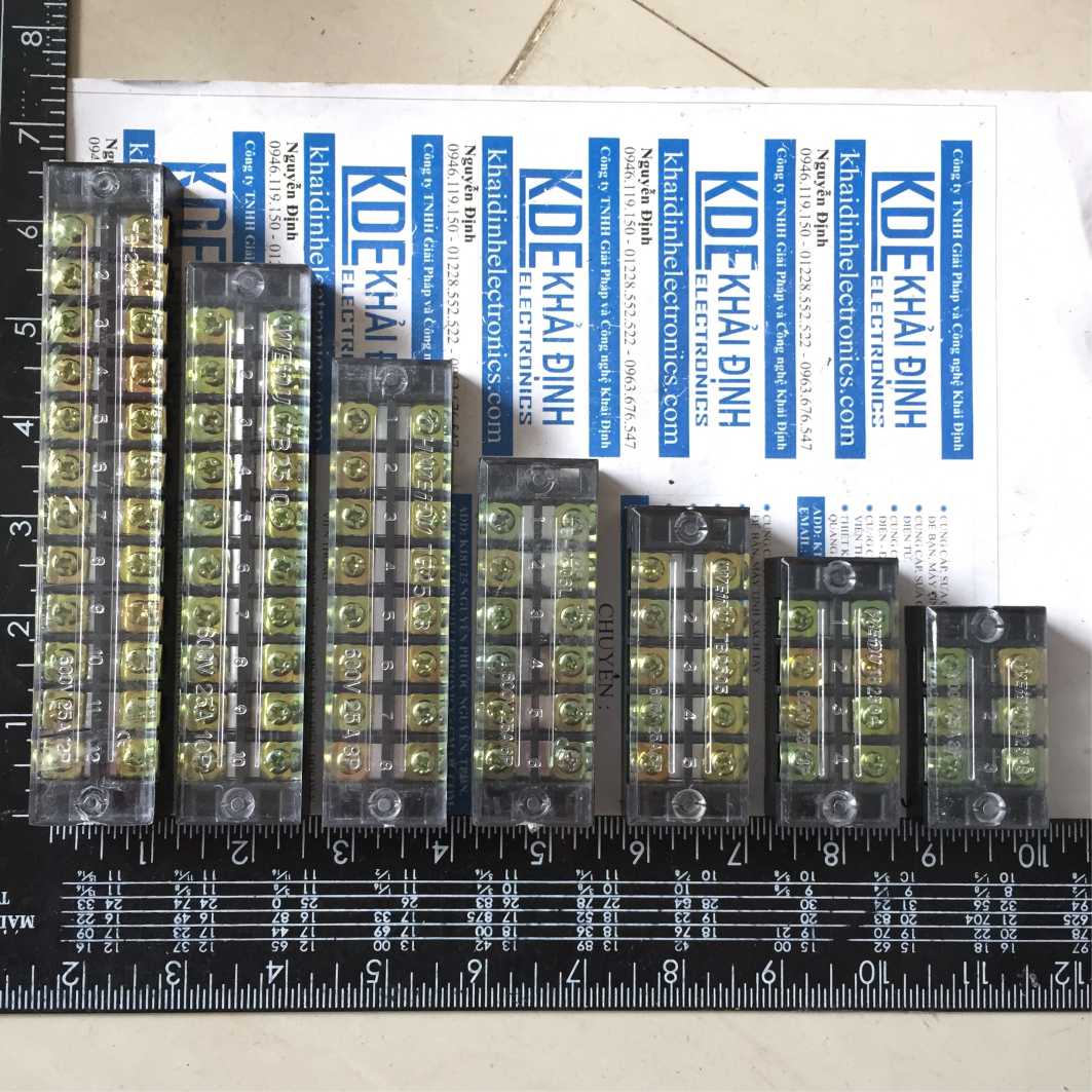 DOMINO, TERMINAL ĐẦU NỐI KHỐI 25A 600V 3P/4P/5P/6P/7P/8P/10P/12P kde3528