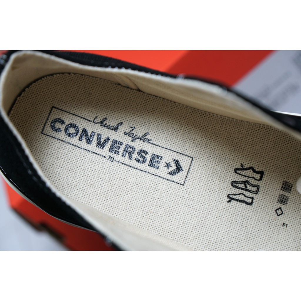 Giày Converse 1970s low Black ( Giày converse 1970s cổ thấp màu đen)