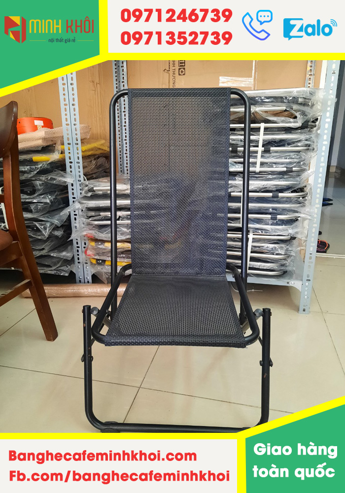 Ghế xếp sắt sơn tĩnh điện, ghế xếp cafe
