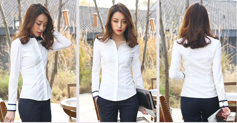 Áo sơ mi trắng nữ công sở -Thời trang UZU