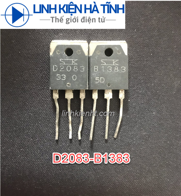 CẶP SÒ ÂM LY SANKEN 2SD2083 2SB1383 D2083 B1383 THÁO MÁY CHÍNH HÃNG