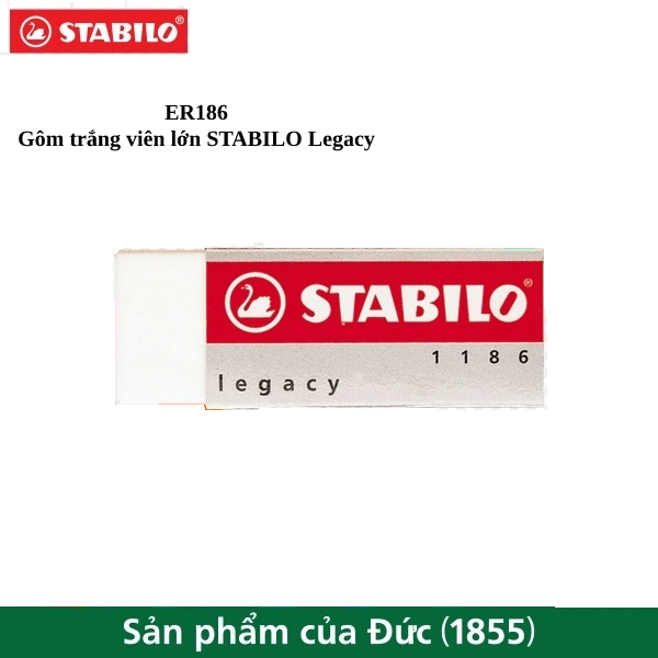 Gôm STABILO Legacy ER186 (Trắng)