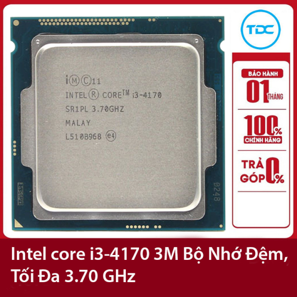 Bộ vi xử lý Intel CPU Core i3-4170 3.70GHz ,54w 2 lõi 4 luồng, 3MB Cache Socket Intel LGA 1150
