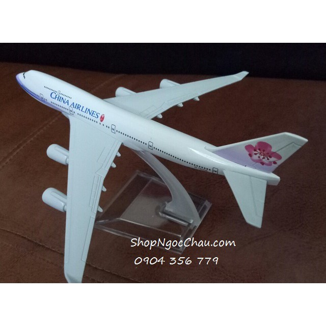 Mô hình máy bay tĩnh B747 China airlines 16cm