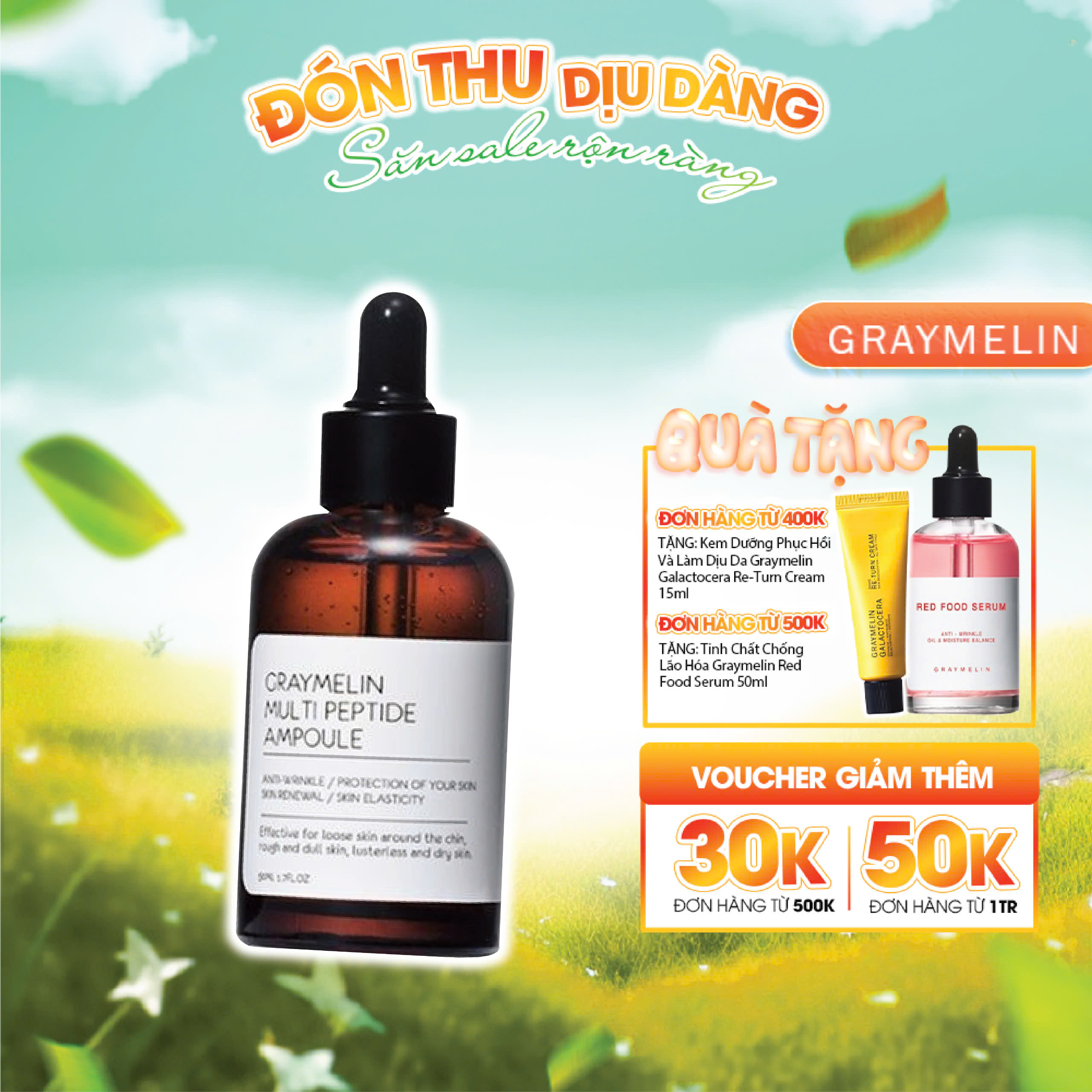 Tinh Chất Chống Lão Hóa Graymelin Multi Peptide Ampoule 50ml