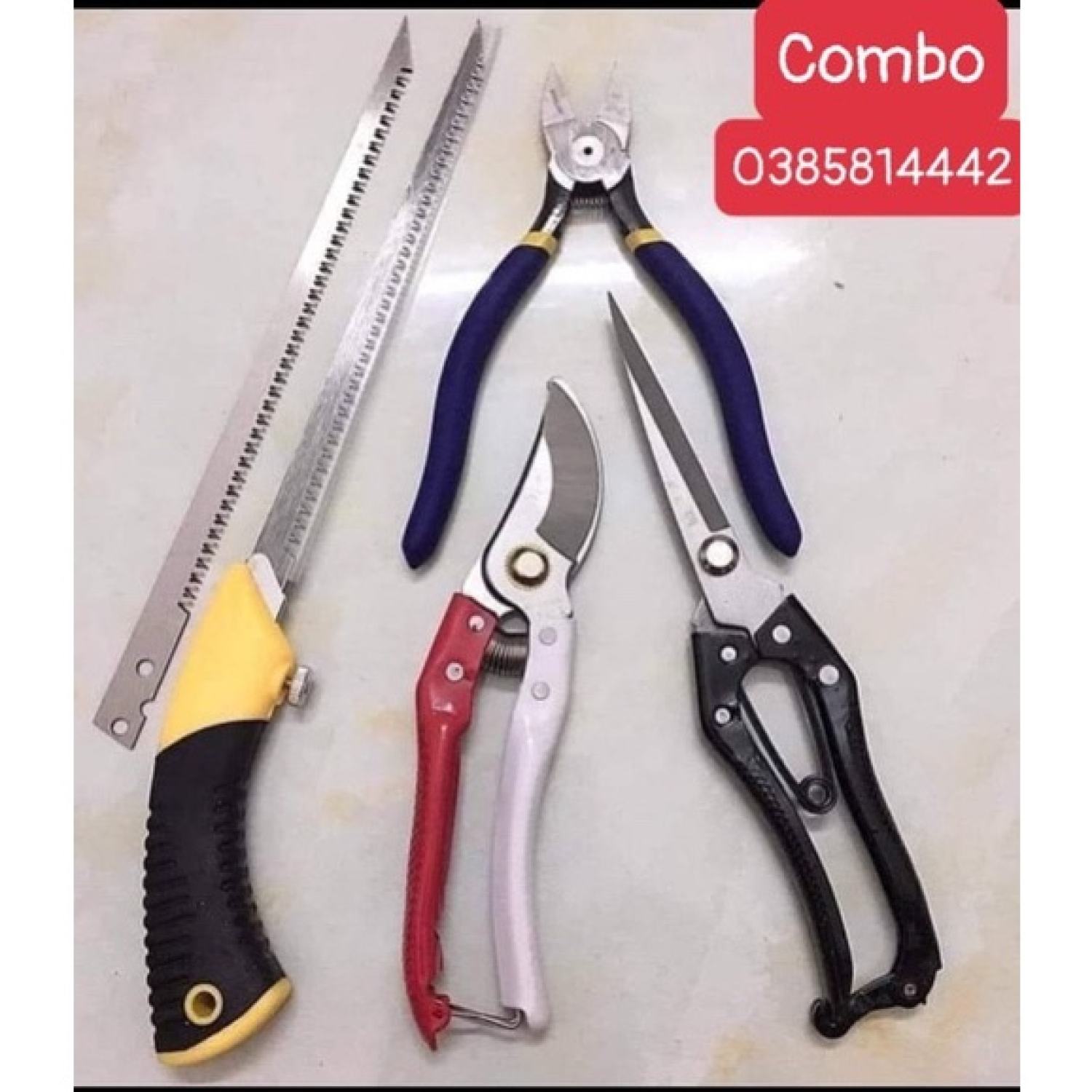 Combo bộ cưa, kéo cắt tỉa cành cây cảnh, cây ăn quả, bonsai