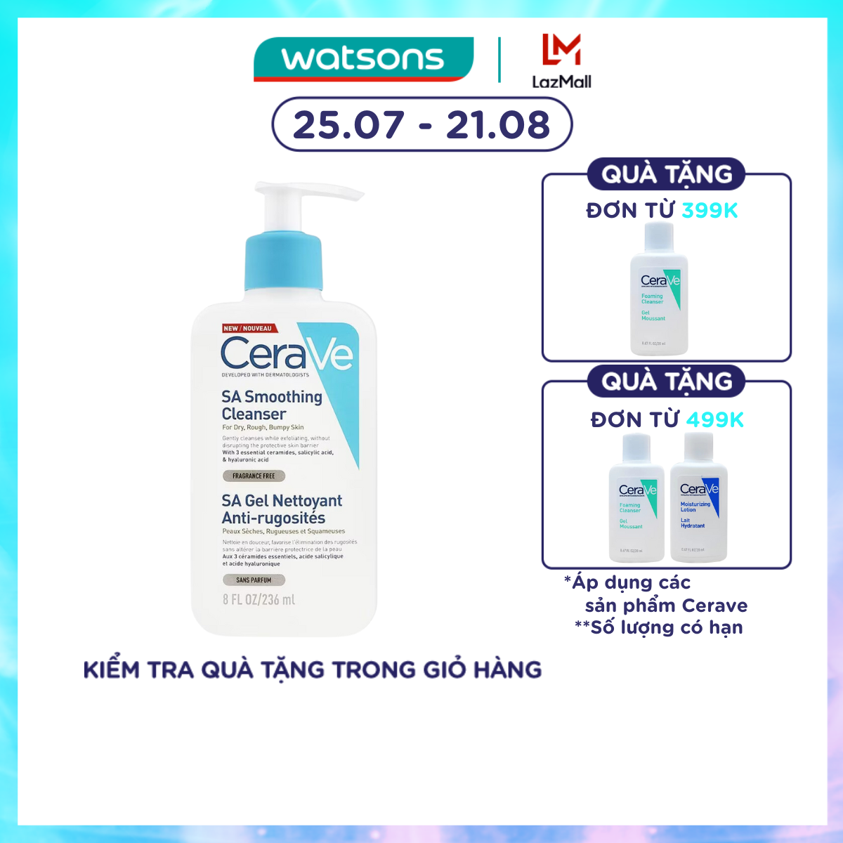 CeraVe SA Smoothing Cleanser 236ml