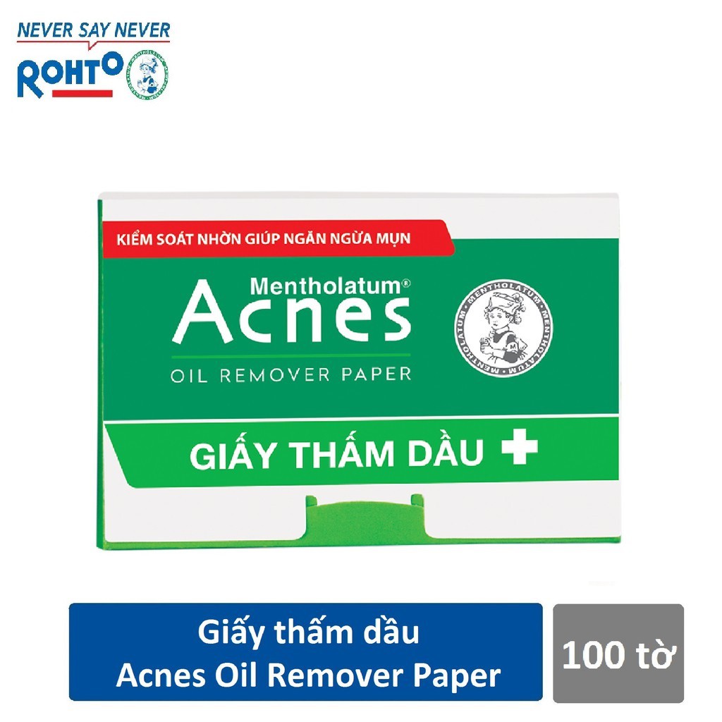 [HCM]Giấy thấm dầu Acnes Oil Remover Paper 100 tờ
