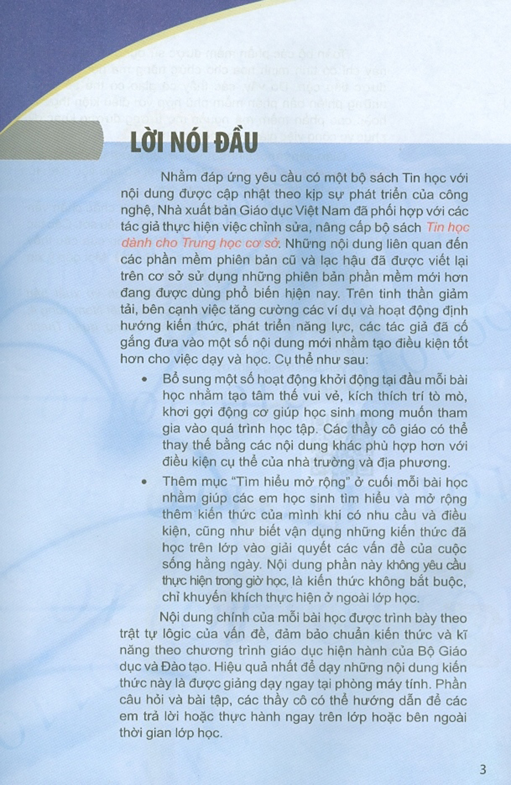 Tin Học Dành Cho Trung Học Cơ Sở - Quyển 3