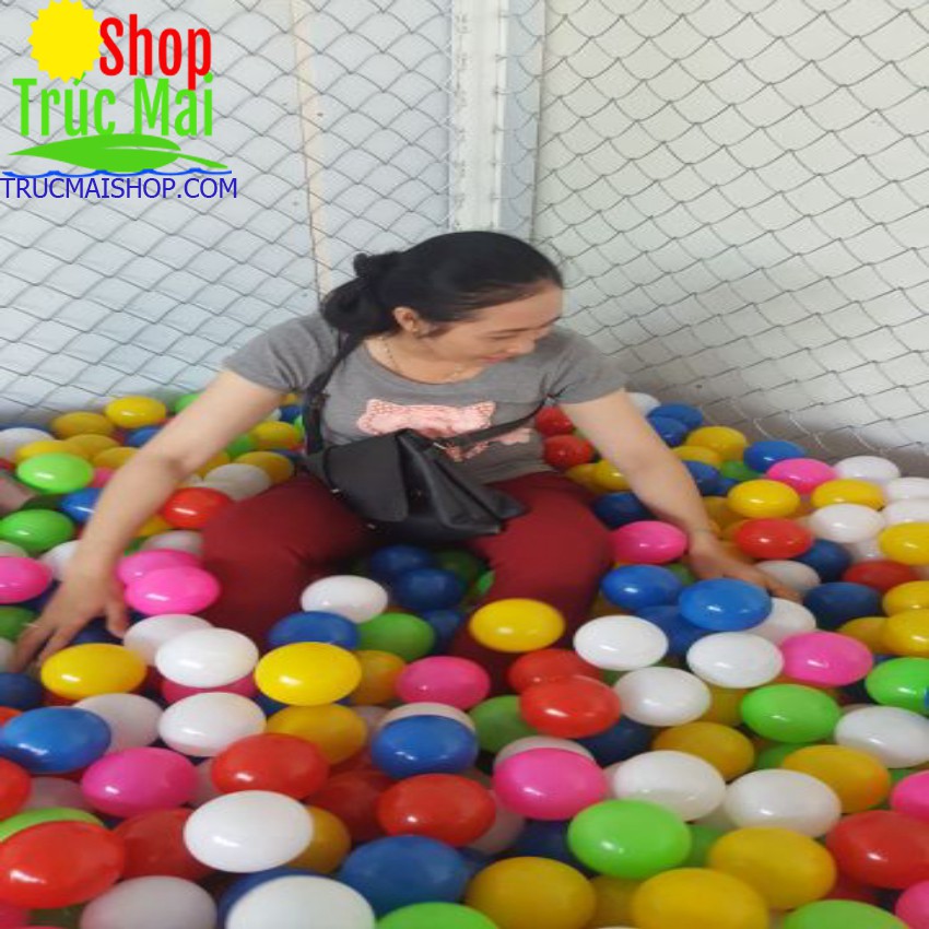Bóng nhựa cho bé 120k/100 trái phi 8cm