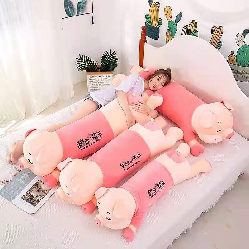 Gối Ôm Gấu Bông Hình Heo 1M2