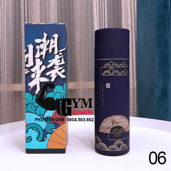 Bình Giữ Nhiệt Hoa Văn Nhiều Màu