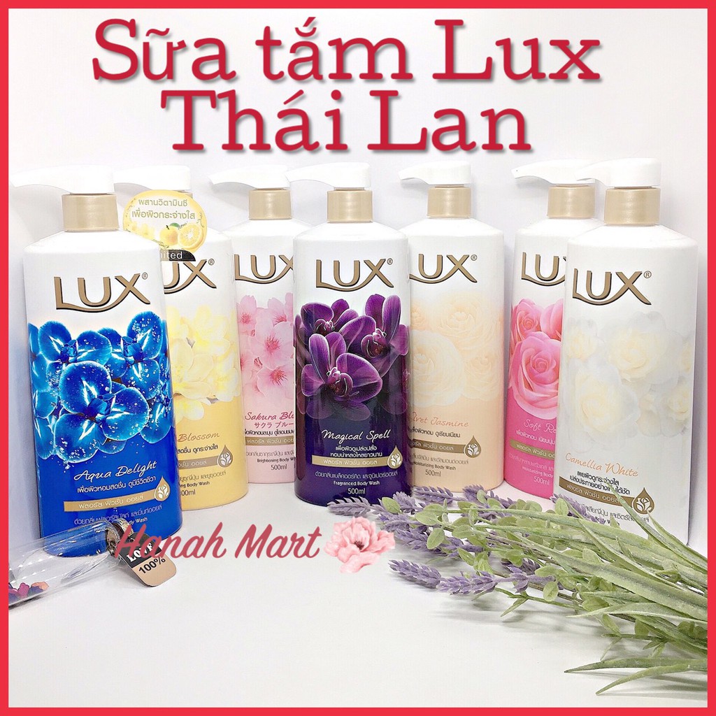 Sữa tắm Lux 500ml nội địa Thái Lan màu Tím