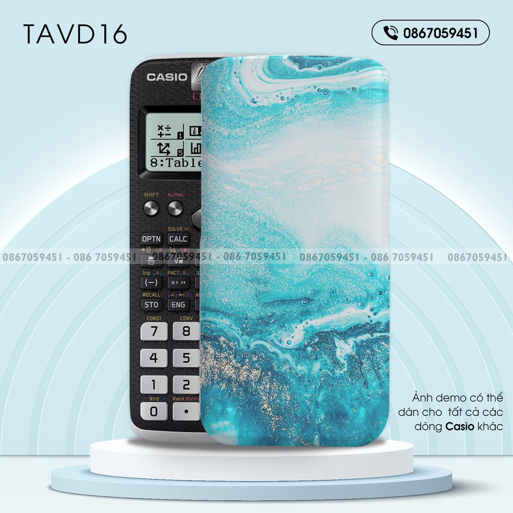 Skin dán máy tính CASIO In Hình Vân ĐáBộ 4 (Casio 570 / Casio 570-2nd/ Casio 580 /Vinacal..) tavdb4