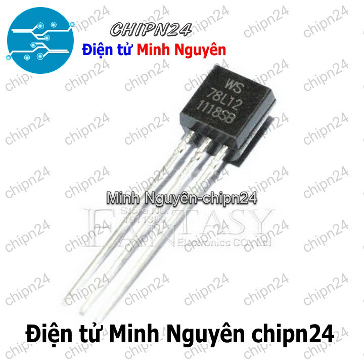 [5 con] (DIP) IC 78L12 TO-92 (Chân Cắm) (IC Nguồn 12V 100mA) - HH001358