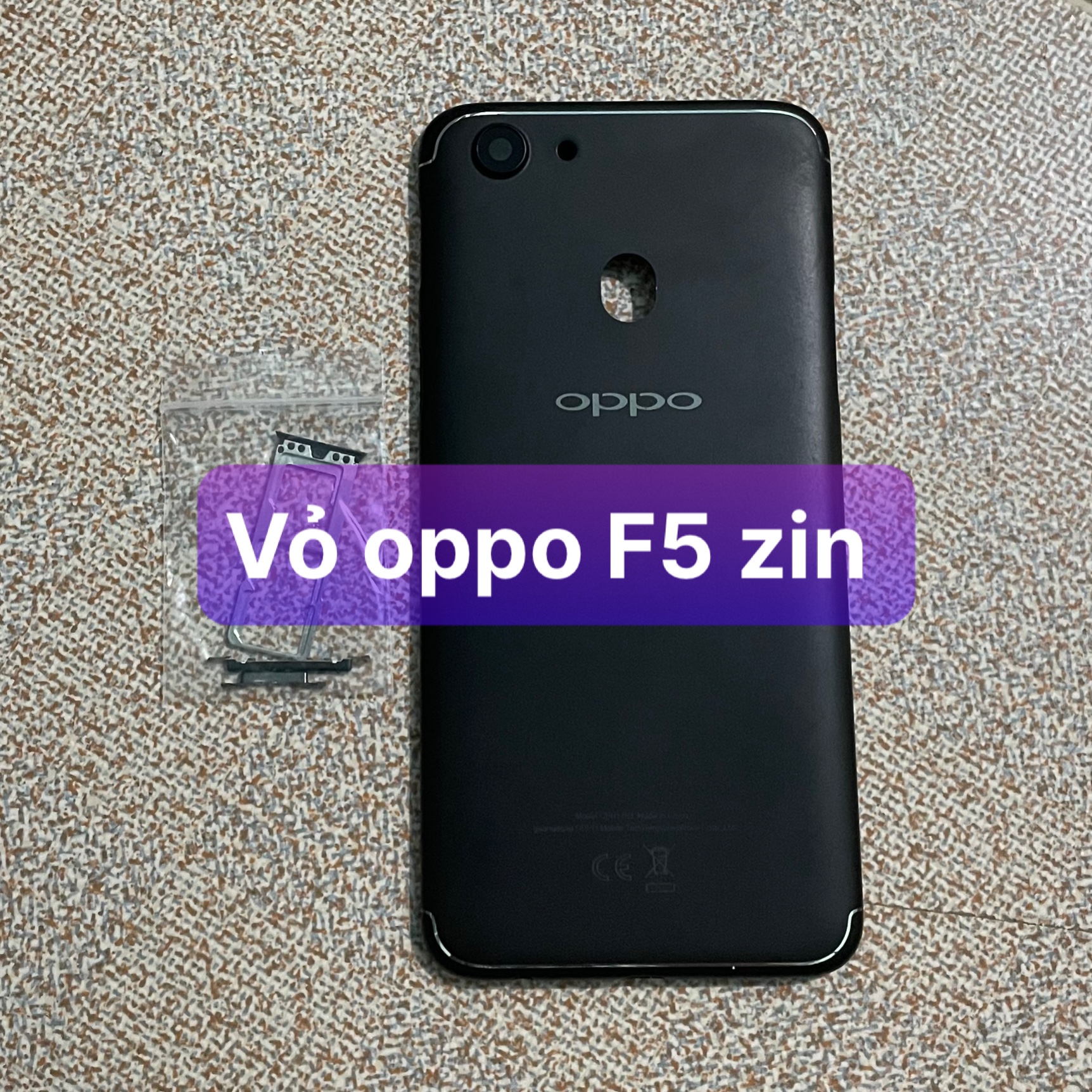 lưng vỏ zin oppo F5 (có kèm khay sim)