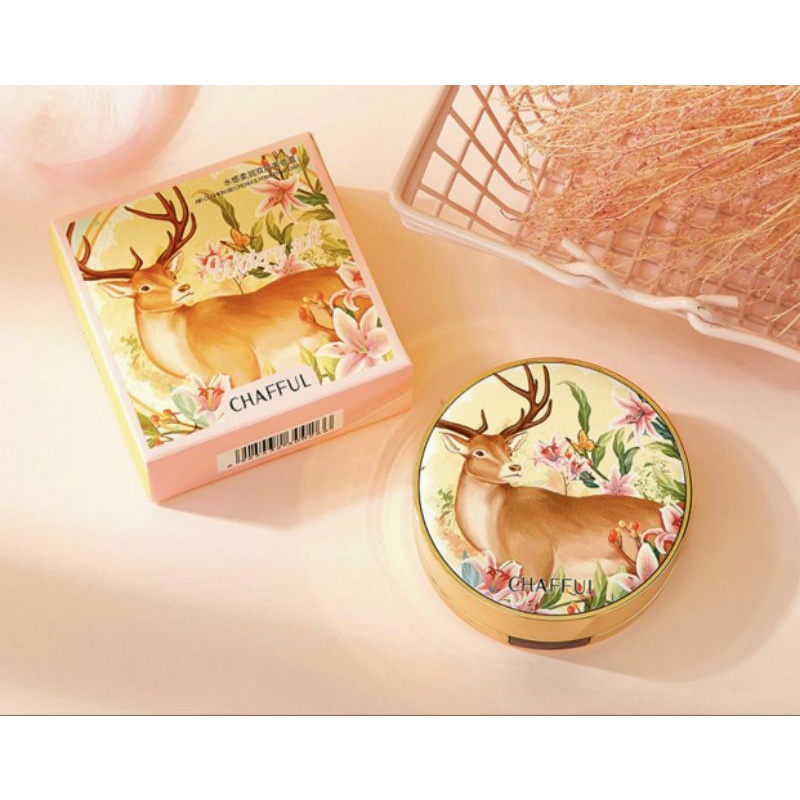 ❤Phấn 2 tầng makeup che khuyết điểm CHAFFUL Watery Soft,