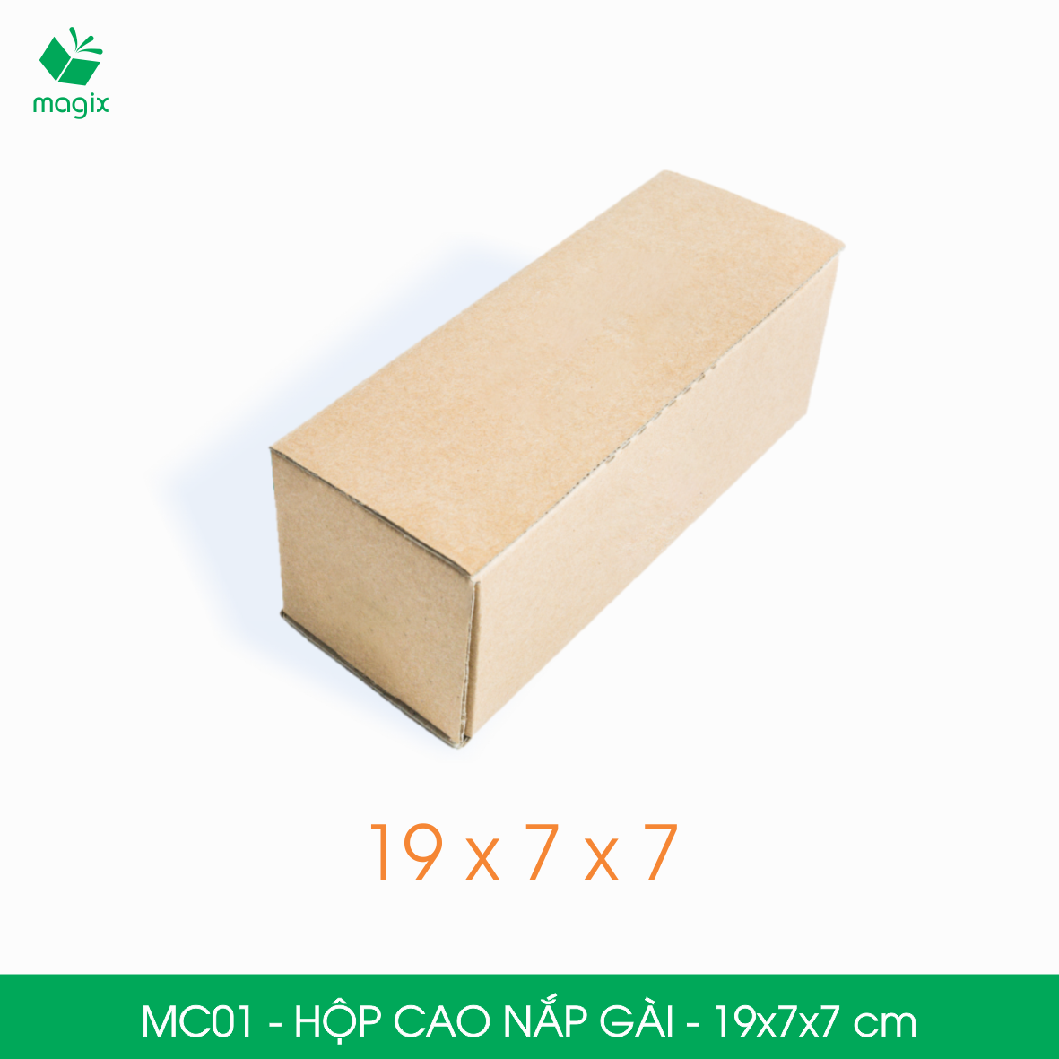 Mc01 - 19x7x7 cm - 25 thùng hộp carton trơn đóng hàng