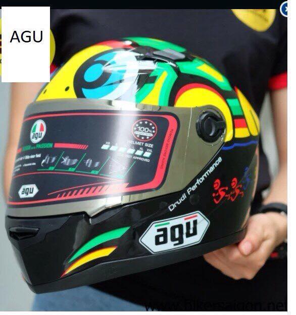 Nón bảo hiểm fullface AGU tem rùa
