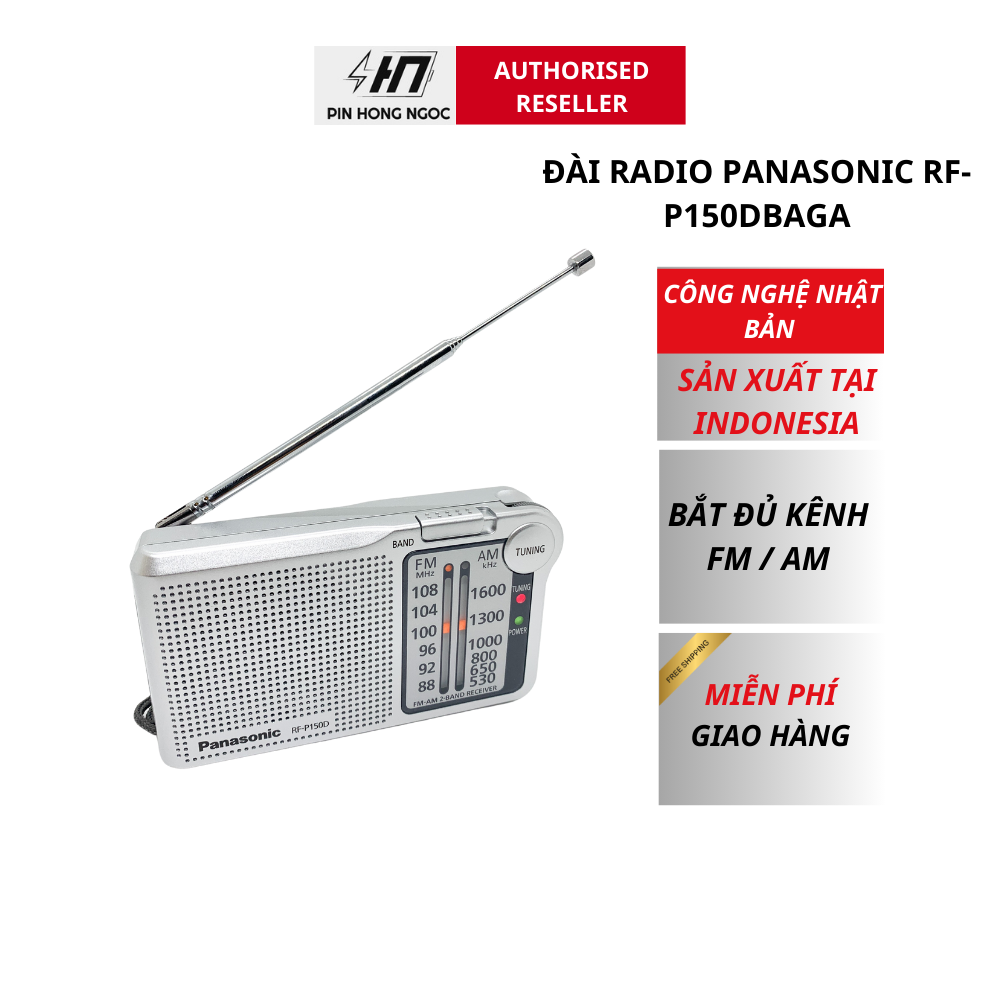 Đài Radio FM/AM Panasonic RF - P150DBAGA Fullbox
