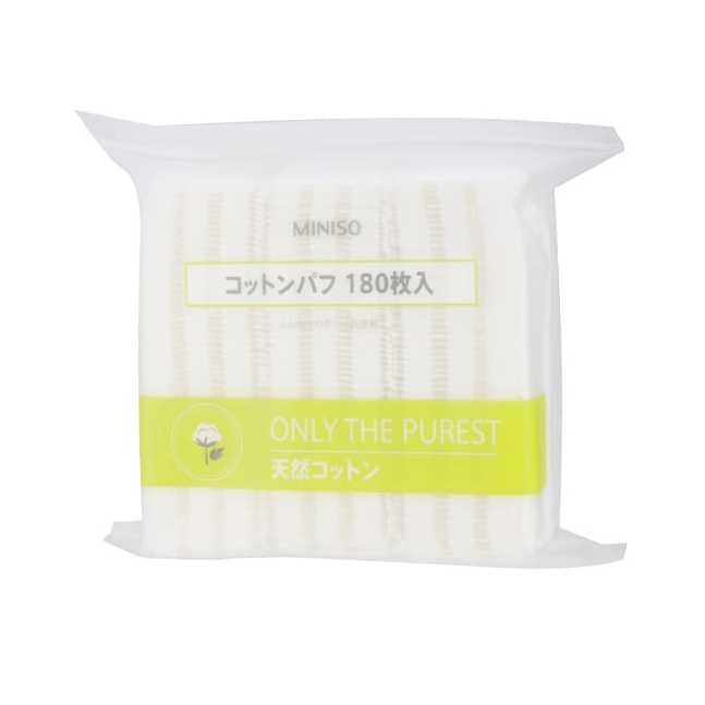 Bông tẩy trang siêu thấm miniso - 180 miếng