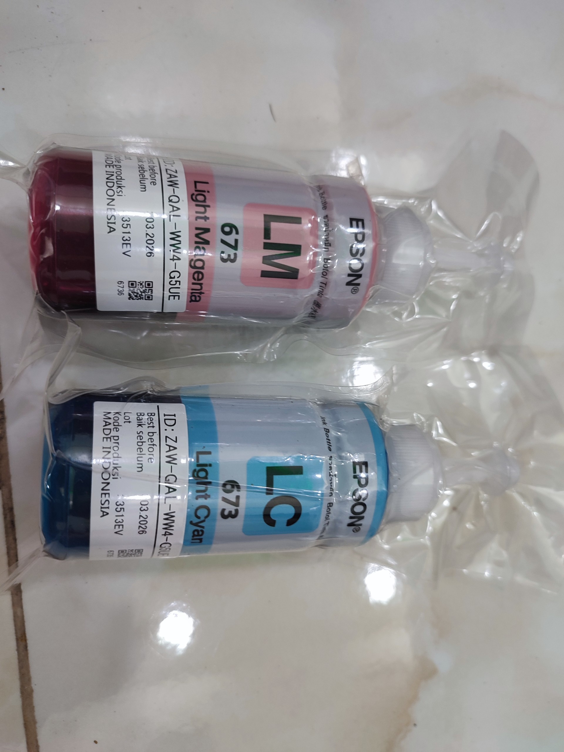 Bộ 6 màu mực 673 in dành máy Epson