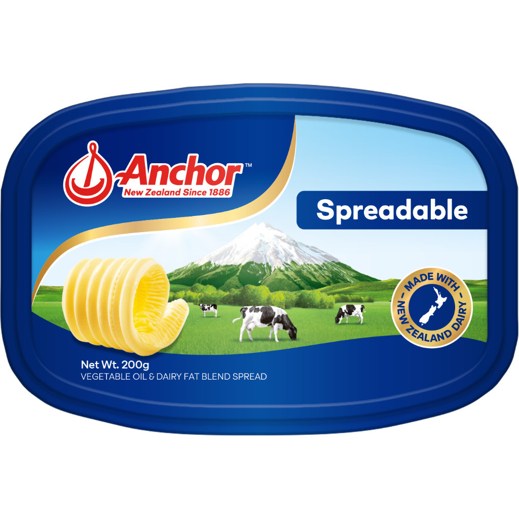 SHIP HCM- BƠ THỰC VẬT ANCHOR DẠNG PHẾT SPREADABLE  200GR 94002