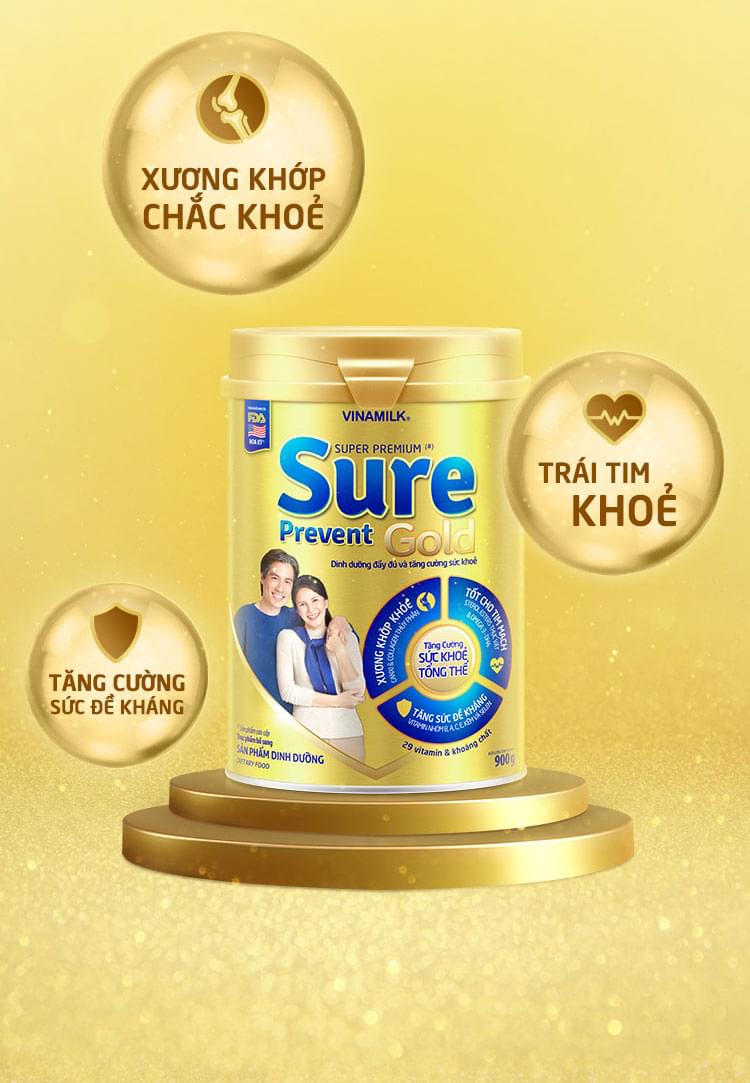 SỮA BỘT SURE PREVENT GOLD 900G