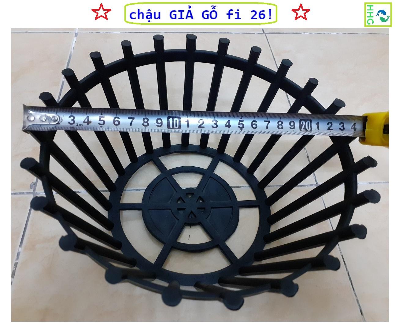 20 chậu nhựa giả gỗ trồng lan fi 26_nsx bình thuận plastics!